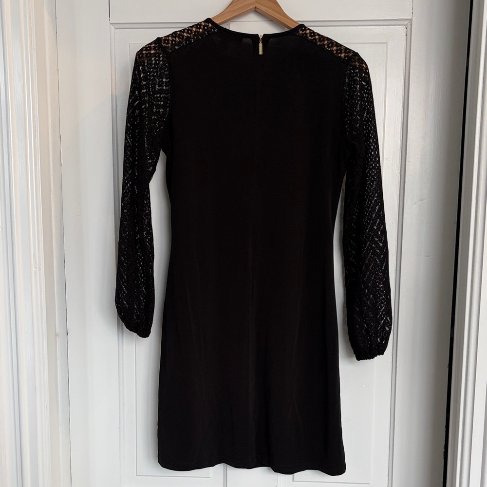 Michael Kors Black Dress with Lace Sleeves Women’s Size XS - Picture 4 of 4